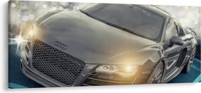 Audi autó képe - szürke (120x50 cm)