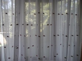 Johanna Fehér Organza függöny 250 x 300 cm virágos