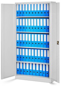 4x készlet fém iratszekrény JAN, 900 x 1850 x 400 mm, szürke