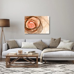 Kép - Absztrakt rózsaszín rózsaszín fehér háttérrel (70x50 cm)