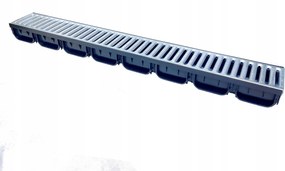 Lineáris Vízelvezetés Csatorna Horganyzott 70 Vályú DN100