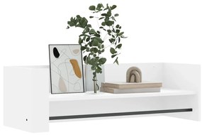 fehér szerelt fa fali polc 100 x 35 x 30,5 cm