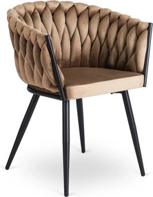 Bézs Bársony Étkezőszék ELENA