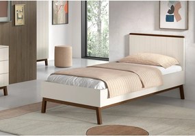 Bézs borovi fenyő gyerekágy ágyrács nélkül 90x200 cm Sezane – Vipack