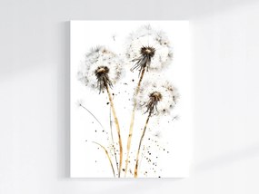 Vászonkép Canvas Grafika Természet Virágok Pitypang Pihe-puha Boho 60x80