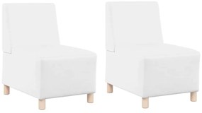 Karfa Nélküli Modularis Kanapé Egység 2 pcs Fehér