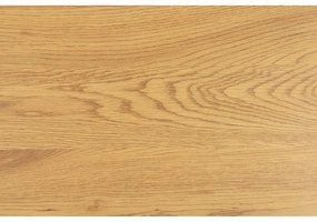 Fekete-natúr színű nyitott ruhásszekrény tölgyfa dekorral 77x165 cm Seaford – Actona
