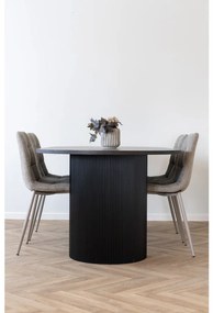 Boavista ovális étkezőasztal 210x100 cm sötétbarna