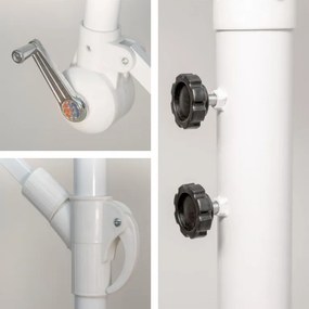 GARTHEN Függő napernyő fogantyúval 3 m antracit