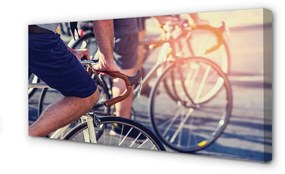 Canvas képek Kerékpárosok emberek 100x50 cm