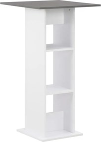 vidaXL fehér és antracitszürke bárasztal 60 x 60 x 110 cm