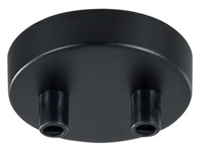 SPR-BASE-R-02-B Universal base Fém Mennyezetrózsa Fekete Színű LED W IP20