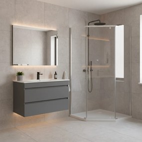 Celtic 100x100 cm ötszögletű zuhanykabin tálca nélkül