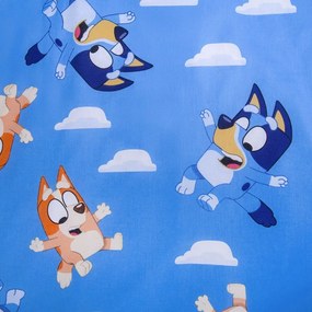 Egyszemélyes pamut gyerek ágyneműhuzat 140x200 cm Bluey – Jerry Fabrics