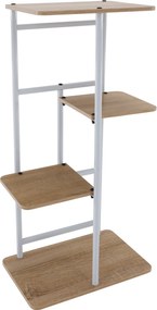 Virágállvány, fehér/sonoma tölgy, LEDOR TYP 1