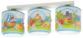 Dalber 60653 - Gyerek mennyezeti lámpa KALÓZ ISLAND 3xE27/15W/230V