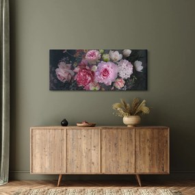 Kép - kerti virágok (120x50 cm)