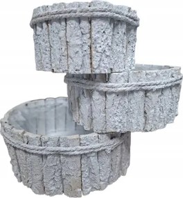 Fedél Alap Nád Kaspó Kéreg Virágtartó Nád Kompozíció