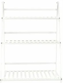 Nepel Type 1 bambusz virágállvány fehér , 70 x 40x 96 cm