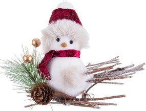 Textil karácsonyfadísz 13 cm Bird – Casa Selección