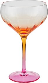 DIVINE koktél pohár 380ml, narancs/pink