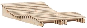 2 db tömör fenyőfa napozóágy 205 x 60 x 31,5 cm