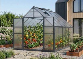 üvegház LANITPLAST SARANA 8x12 PC 4 mm fekete színű LG4749