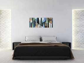 Kép - Természetes geometriai absztrakció II. (120x50 cm)