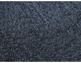 Sötétkék zsenília kinyitható-tárolóhelyes sarokkanapé (jobb oldali-heverő résszel) Everest – Bobochic Paris