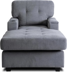 Pihenőfotel szürke színben NEO