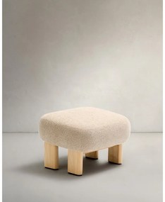 Bézs zsenília lábtartó Nema – Kave Home