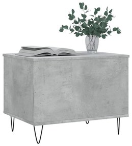 betonszürke szerelt fa dohányzóasztal 60 x 44,5 x 45 cm