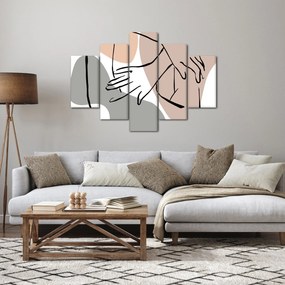 Kép - Női test vonal művészet N⁰2 (150x105 cm)