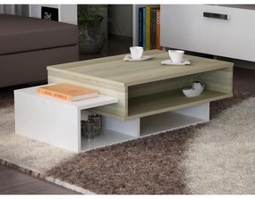 Kávésasztal TAB 32x105 cm bézs/fehér