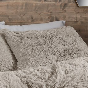 Barna kétszemélyes mikroplüss ágyneműhuzat 200x200 cm Cuddly – Catherine Lansfield