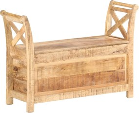 vidaXL tömör mangófa előszobai pad 103 x 33 x 72 cm