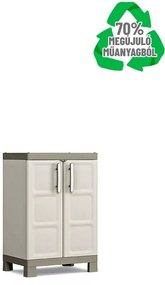 Keter Zárható alacsony Excellence LOW műanyag szekrény 2 állítható polccal