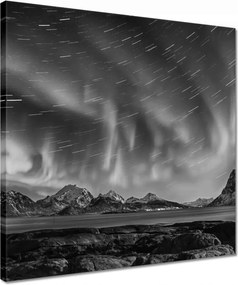 Vászonkép 40x40 Északi fény Norvégia