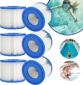 Medence Szűrőbetét, 6 Db-os Medence Szűrő Kompatibilis Szett