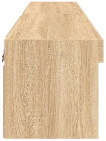 2 db sonoma tölgy színű TV-szekrény LED-ekkel 60x30x30 cm