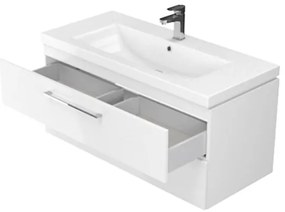 Cersanit S801-149-DSM - LARA 80 cm fehér fali fürdőszobaszekrény mosdóval