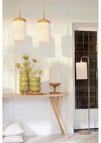 Natúr színű asztali lámpa textil búrával (magasság 50 cm) Dania – Light &amp; Living