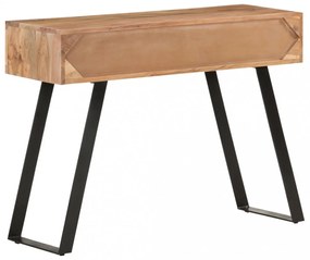 természetes szélű tömör akácfa tálalóasztal 100 x 35 x 76 cm