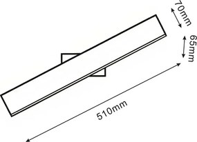 LED fali lámpatest BERNADETTA LED/10W/230V 4000K fekete