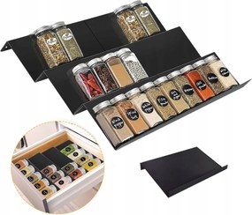 6DB Fűszertartó Fiókbetét Becsúsztatható Rendszerező Állítható 23 -46cm