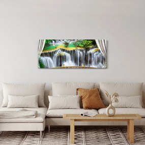 Kép - Varázslatos vízesések megtekintése (120x50 cm)
