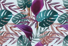 Divatos 3D fali tapéta Trópusi kompozíció 104x70 ragasztóval