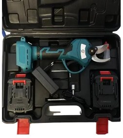Akkus metszőolló - Grita HT-6600-1 + 2x akkumulátor 21 V + 2 meghúzó kulcs + praktikus láda