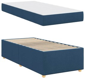 Ágykeret matracmal Kék 80 x 200 cm szövet