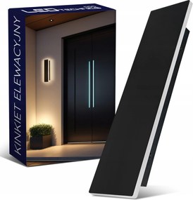 Homlokzati Fali Lámpa 9W Led CCD Kültéri Kerti Fali lámpa IP65 30cm